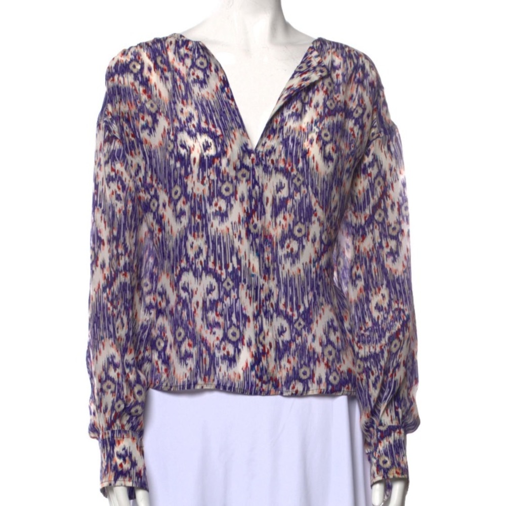 Etoile Isabel Marant Yacah batik print blouse